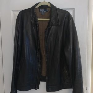 Men’s Polo Leather Jacket